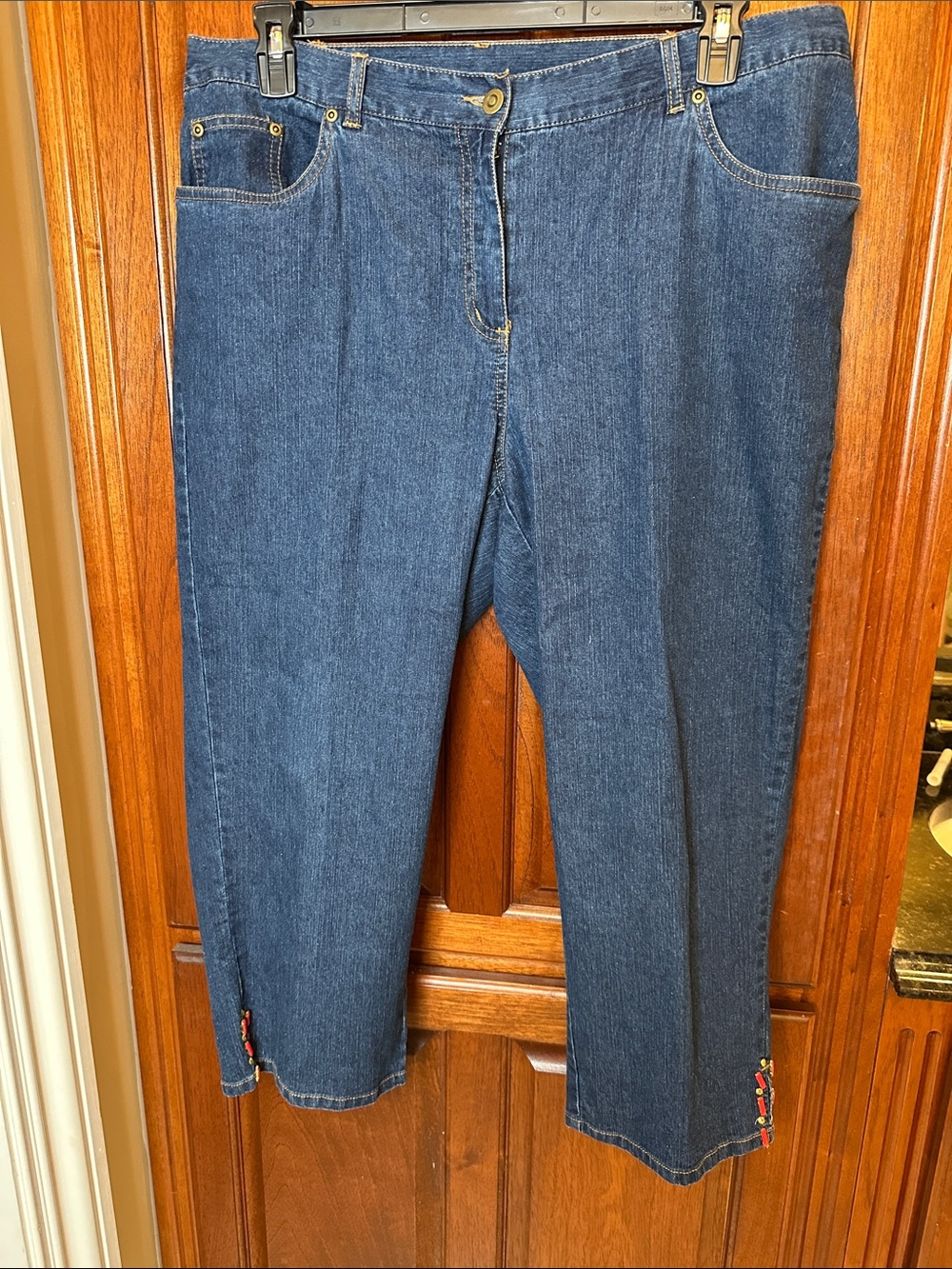 Ruby Rd. Dark Indigo Denim Capris